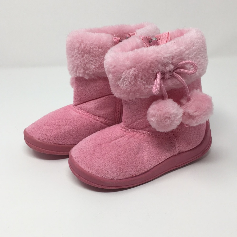 Dooballo Pink Zip Up Toddlers Boots NEW